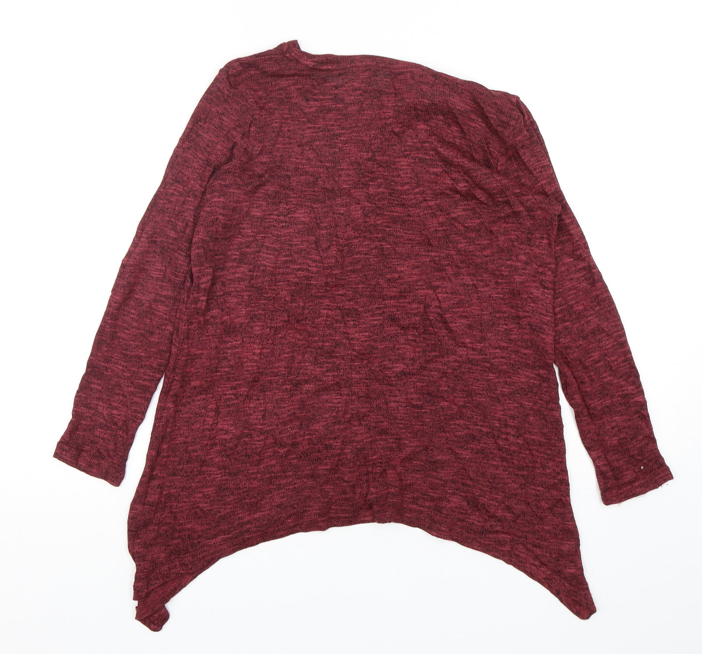 Papaya Womens Red Round Neck  Viscose Pullover Jumper Size 12