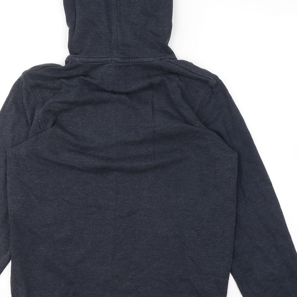 JACK & JONES Mens Blue  Cotton Pullover Hoodie Size M