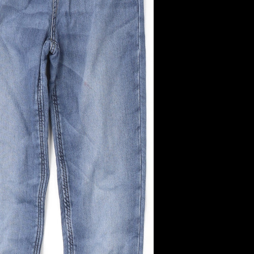 George Boys Blue  Cotton Skinny Jeans Size 13-14 Years  Regular Button