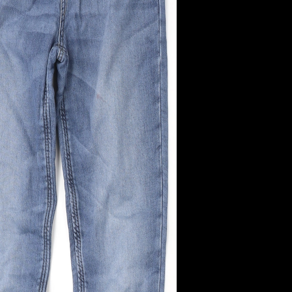 George Boys Blue  Cotton Skinny Jeans Size 13-14 Years  Regular Button