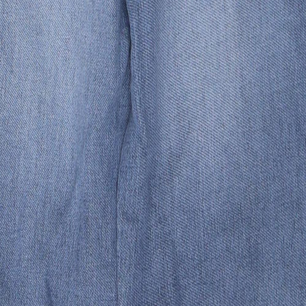 George Boys Blue  Cotton Skinny Jeans Size 13-14 Years  Regular Button