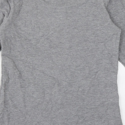 EAC Womens Grey Round Neck  Acrylic Pullover Jumper Size 10