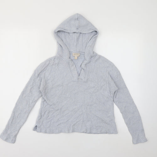 Gap Womens Blue  Viscose Pullover Hoodie Size M