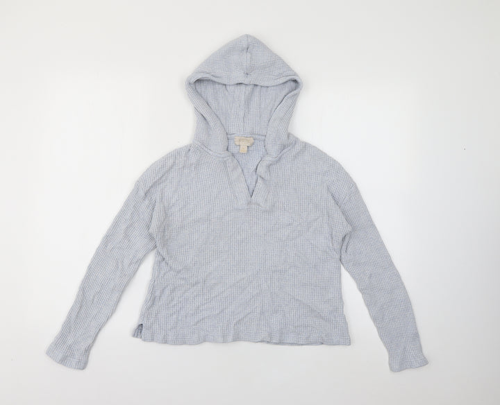 Gap Womens Blue  Viscose Pullover Hoodie Size M