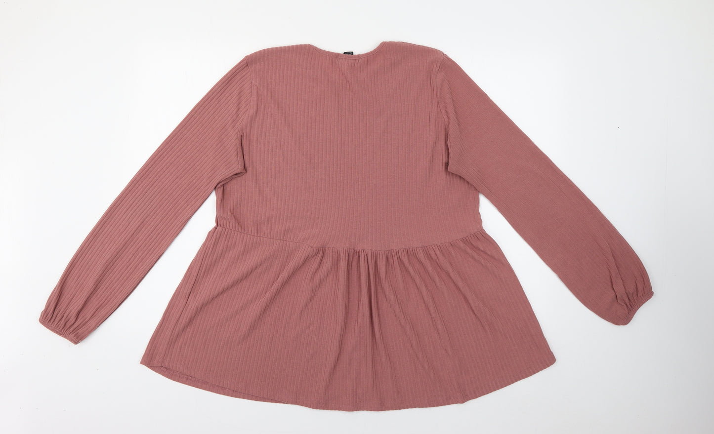 New Look Womens Pink  Polyester Skater Dress  Size 16  Round Neck