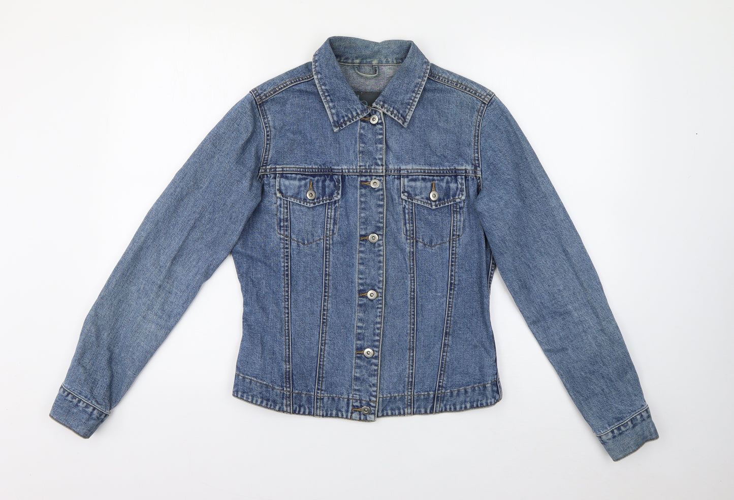 Dorothy Perkins Womens Blue   Jacket  Size 10  Button