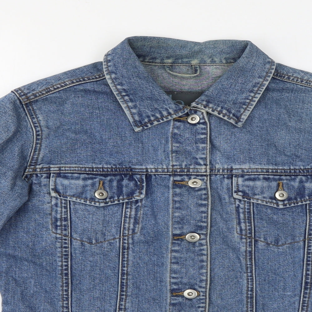 Dorothy Perkins Womens Blue   Jacket  Size 10  Button