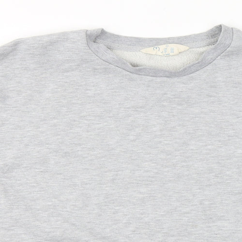 Primark Womens Grey  Cotton Pullover Sweatshirt Size 14  Pullover