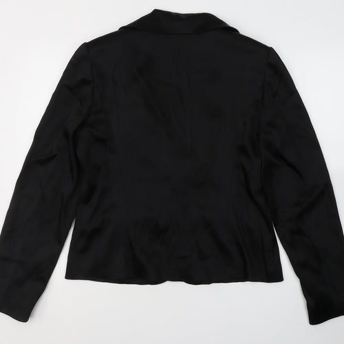 Long Tall Sally Womens Black  Acetate Jacket Suit Jacket Size 18