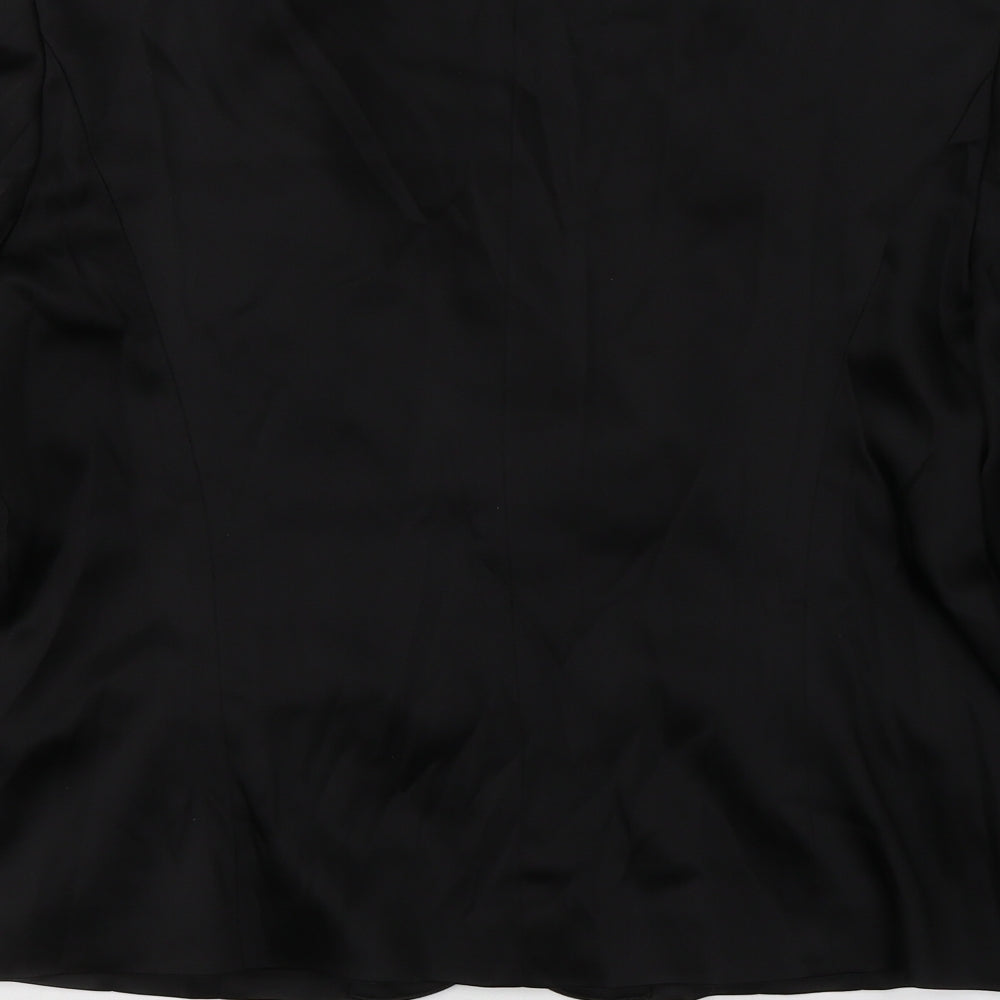 Long Tall Sally Womens Black  Acetate Jacket Suit Jacket Size 18