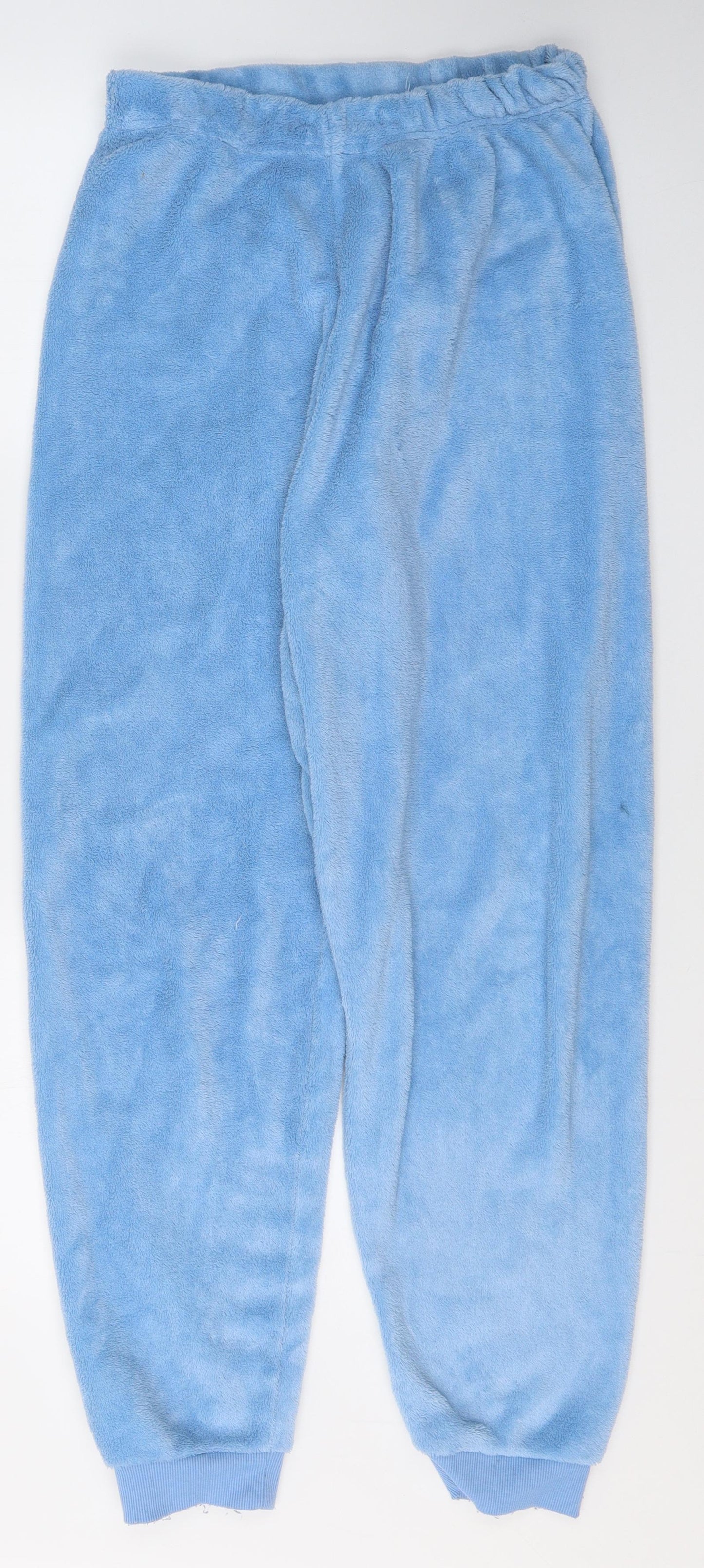 Primark Womens Blue Solid Polyester Capri Lounge Pants Size S