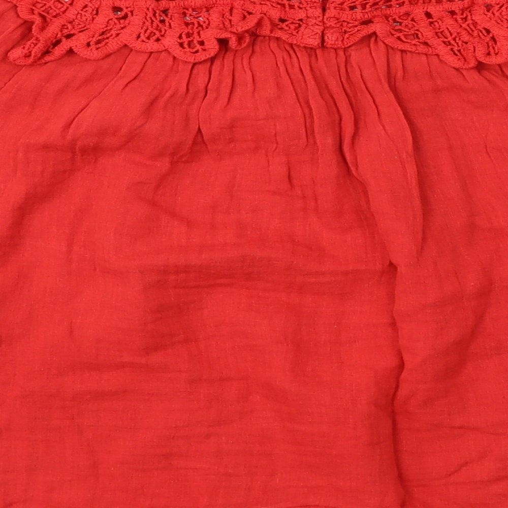 Falmer Heritage Womens Red  Cotton Basic T-Shirt Size 16 Round Neck
