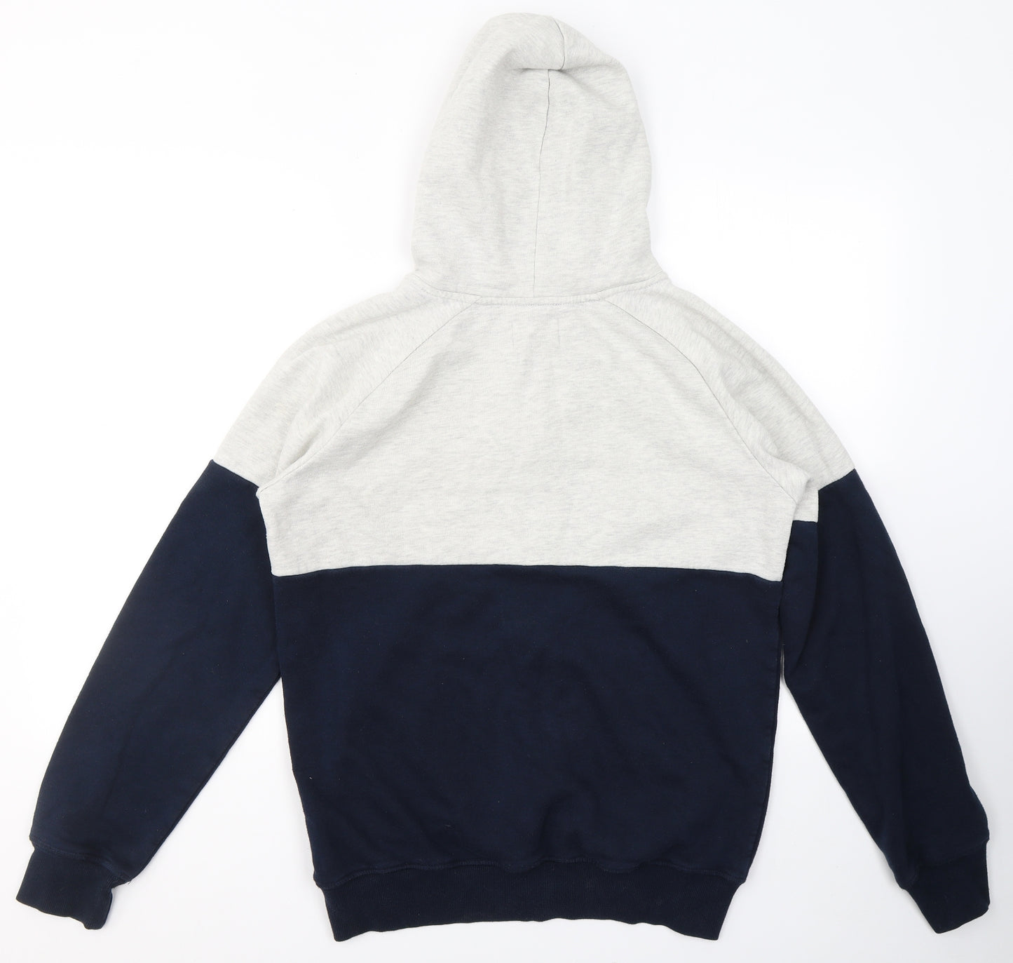 Brookhaven Mens Blue  Cotton Full Zip Hoodie Size M