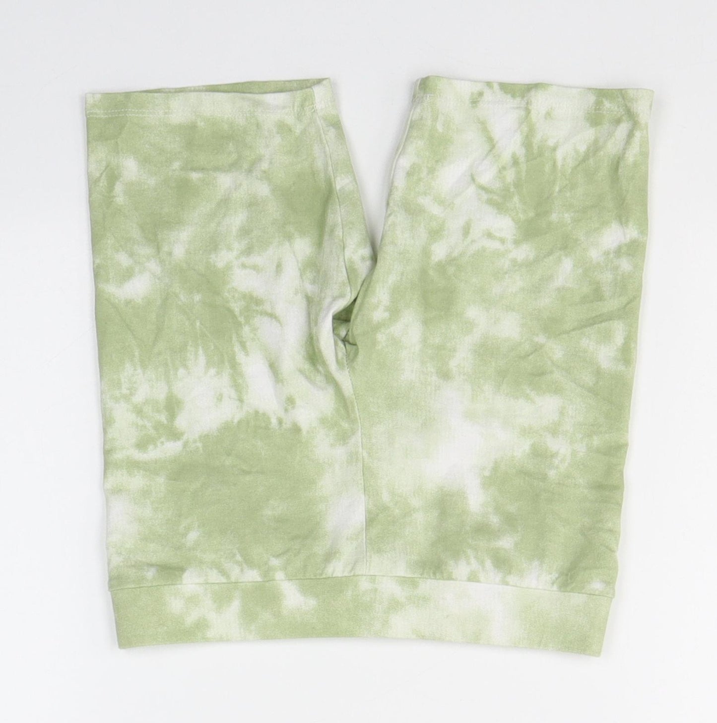 Primark Girls Green Colourblock Cotton Compression Shorts Size 8-9 Years  Regular