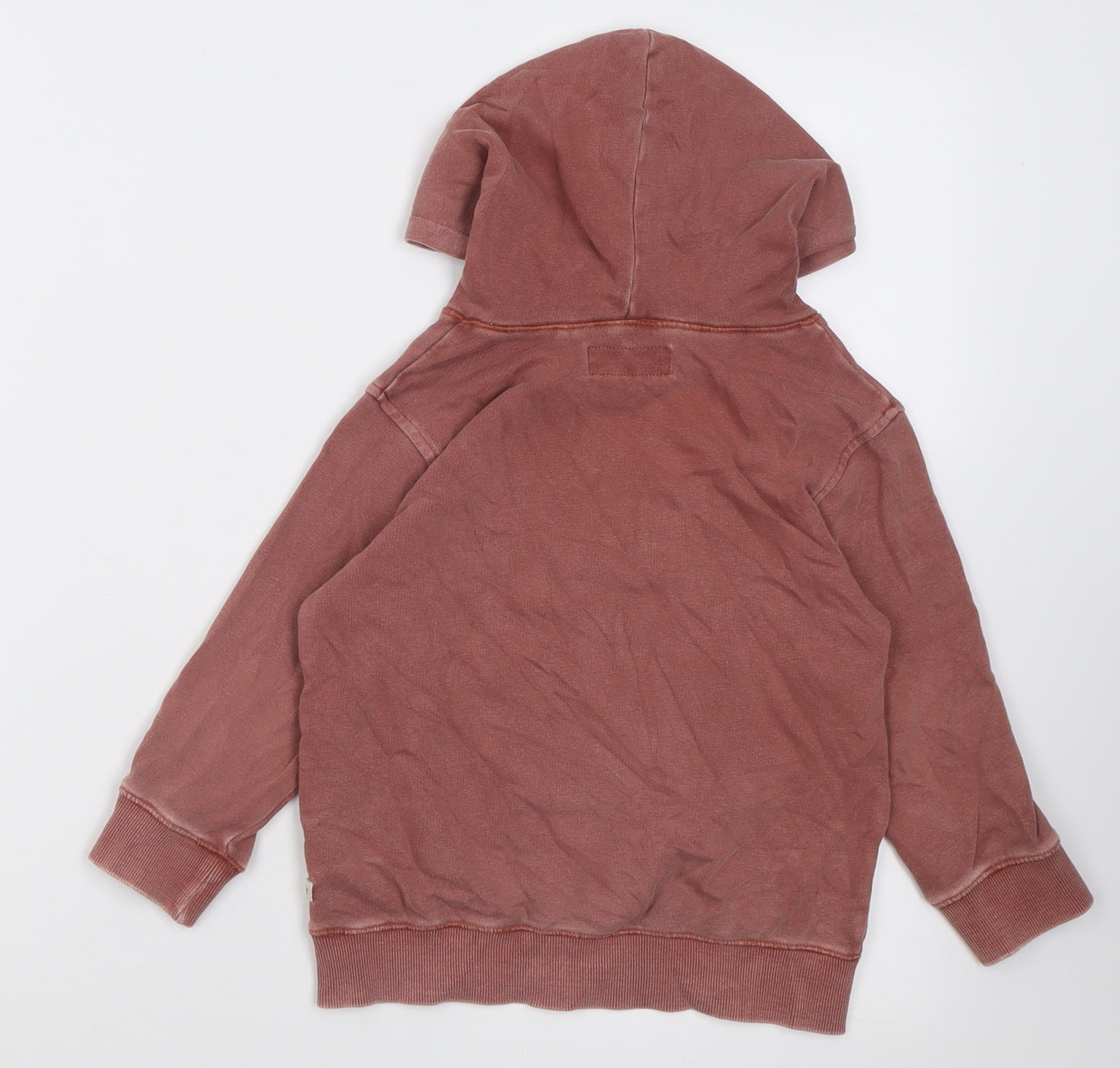 NEXT Boys Brown  Cotton Pullover Hoodie Size 2-3 Years  Pullover