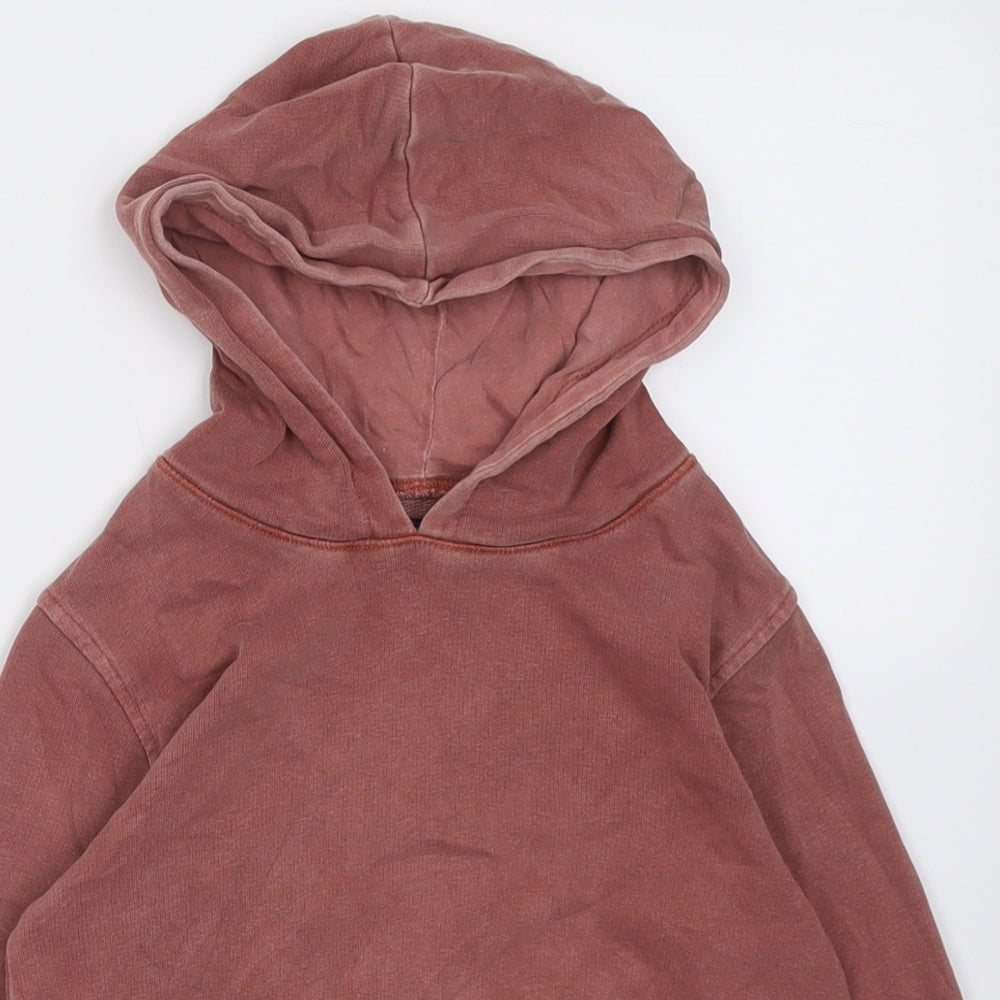 NEXT Boys Brown  Cotton Pullover Hoodie Size 2-3 Years  Pullover
