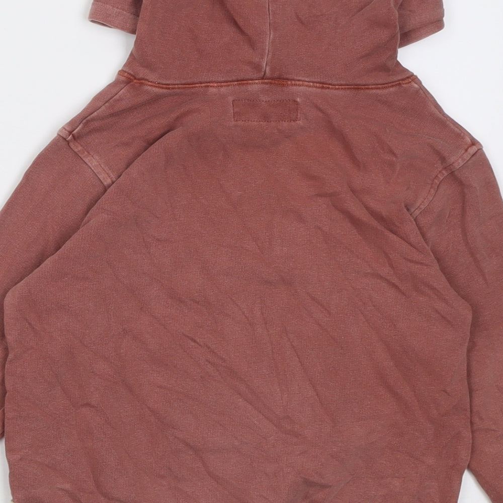 NEXT Boys Brown  Cotton Pullover Hoodie Size 2-3 Years  Pullover