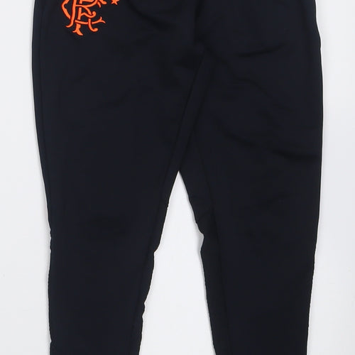 Hummel Boys Black  Polyester Jogger Trousers Size 6 Years  Regular Tie