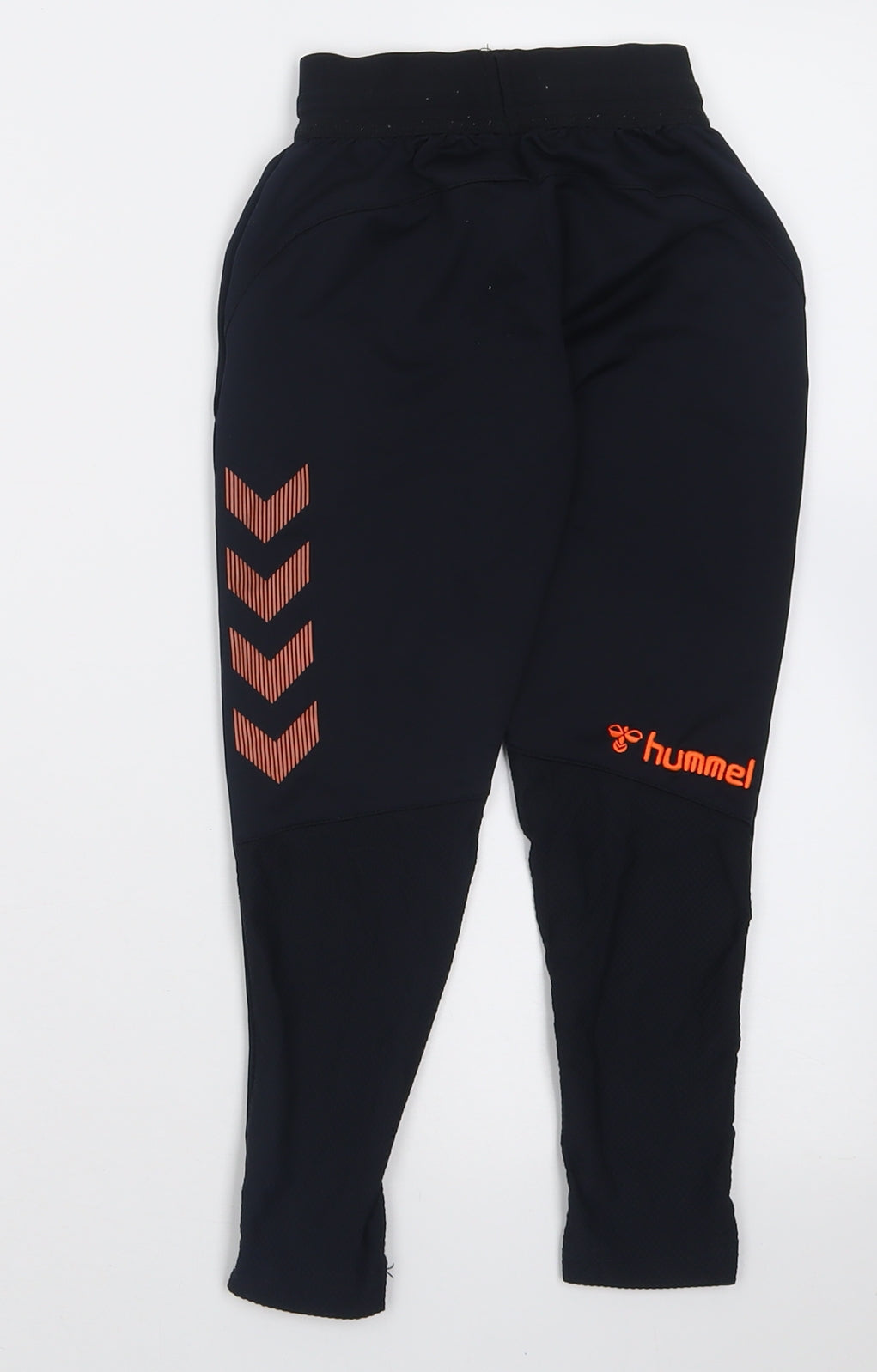 Hummel Boys Black  Polyester Jogger Trousers Size 6 Years  Regular Tie