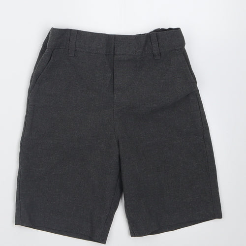Marks and Spencer Boys Grey  Polyester Bermuda Shorts Size 3-4 Years  Regular  - School Wear