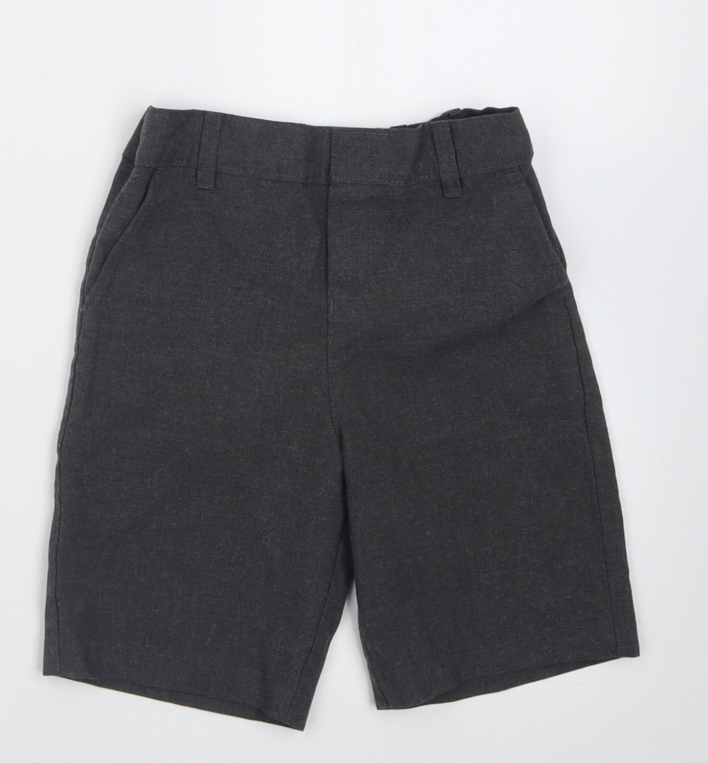 Marks and Spencer Boys Grey  Polyester Bermuda Shorts Size 3-4 Years  Regular  - School Wear