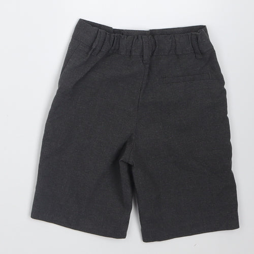 Marks and Spencer Boys Grey  Polyester Bermuda Shorts Size 3-4 Years  Regular  - School Wear