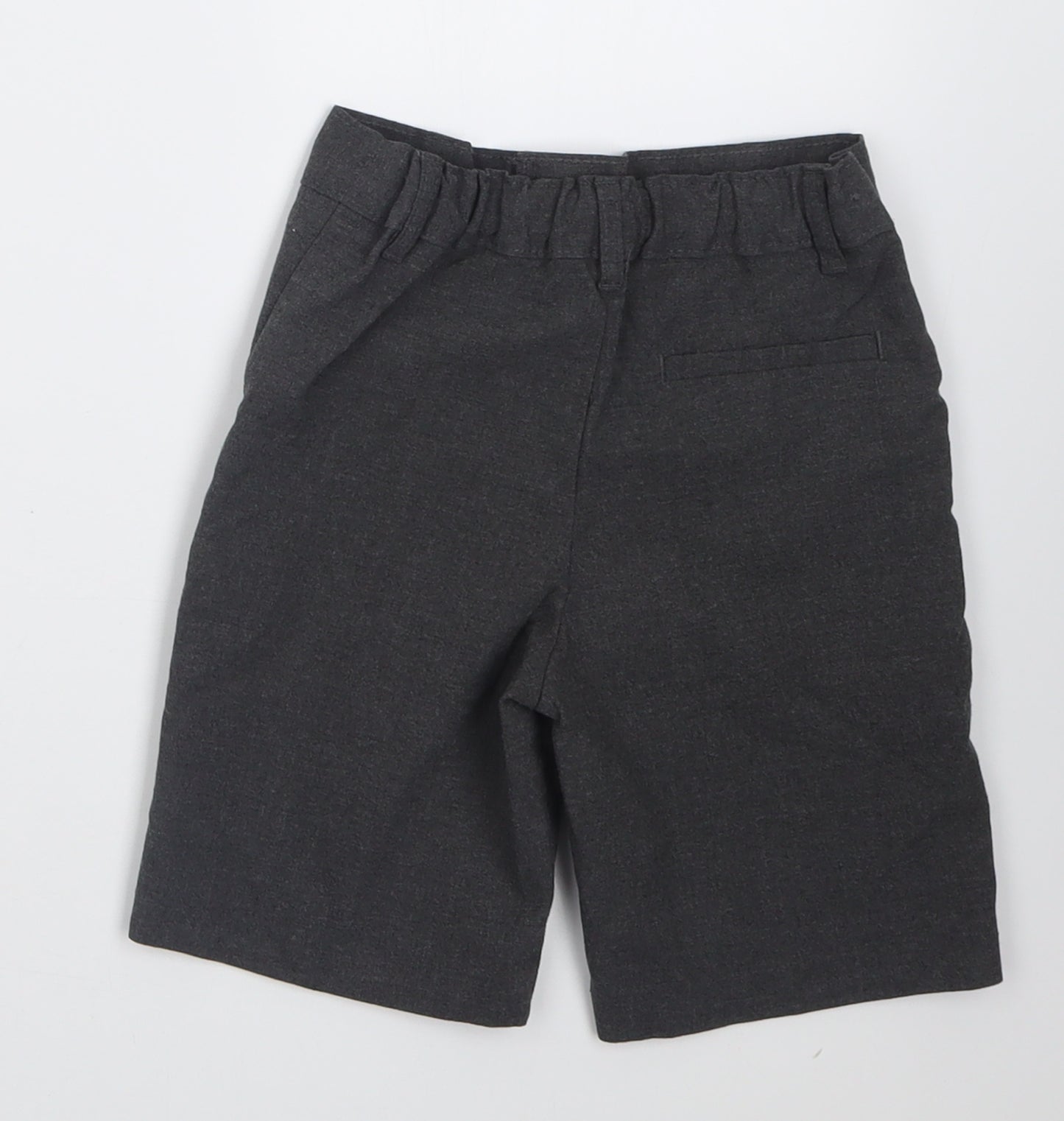 Marks and Spencer Boys Grey  Polyester Bermuda Shorts Size 3-4 Years  Regular  - School Wear