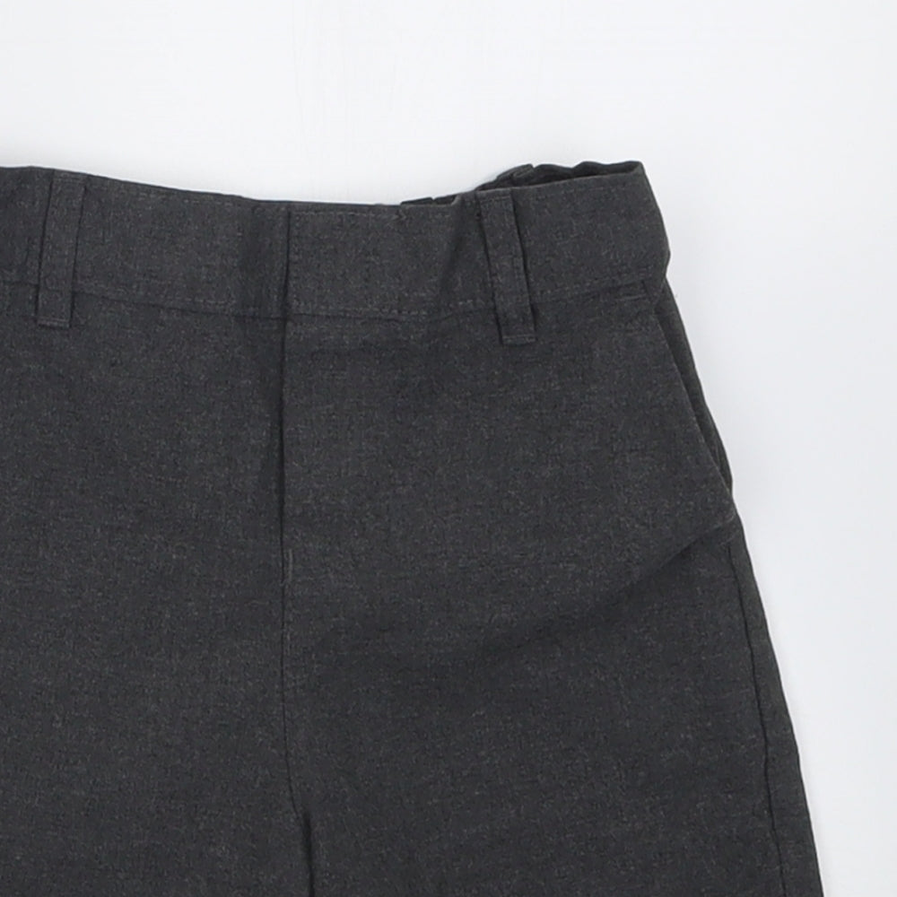 Marks and Spencer Boys Grey  Polyester Bermuda Shorts Size 3-4 Years  Regular  - School Wear