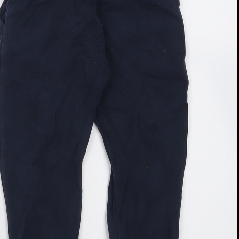 NEXT Boys Blue  Cotton Jogger Trousers Size 2-3 Years  Regular Tie