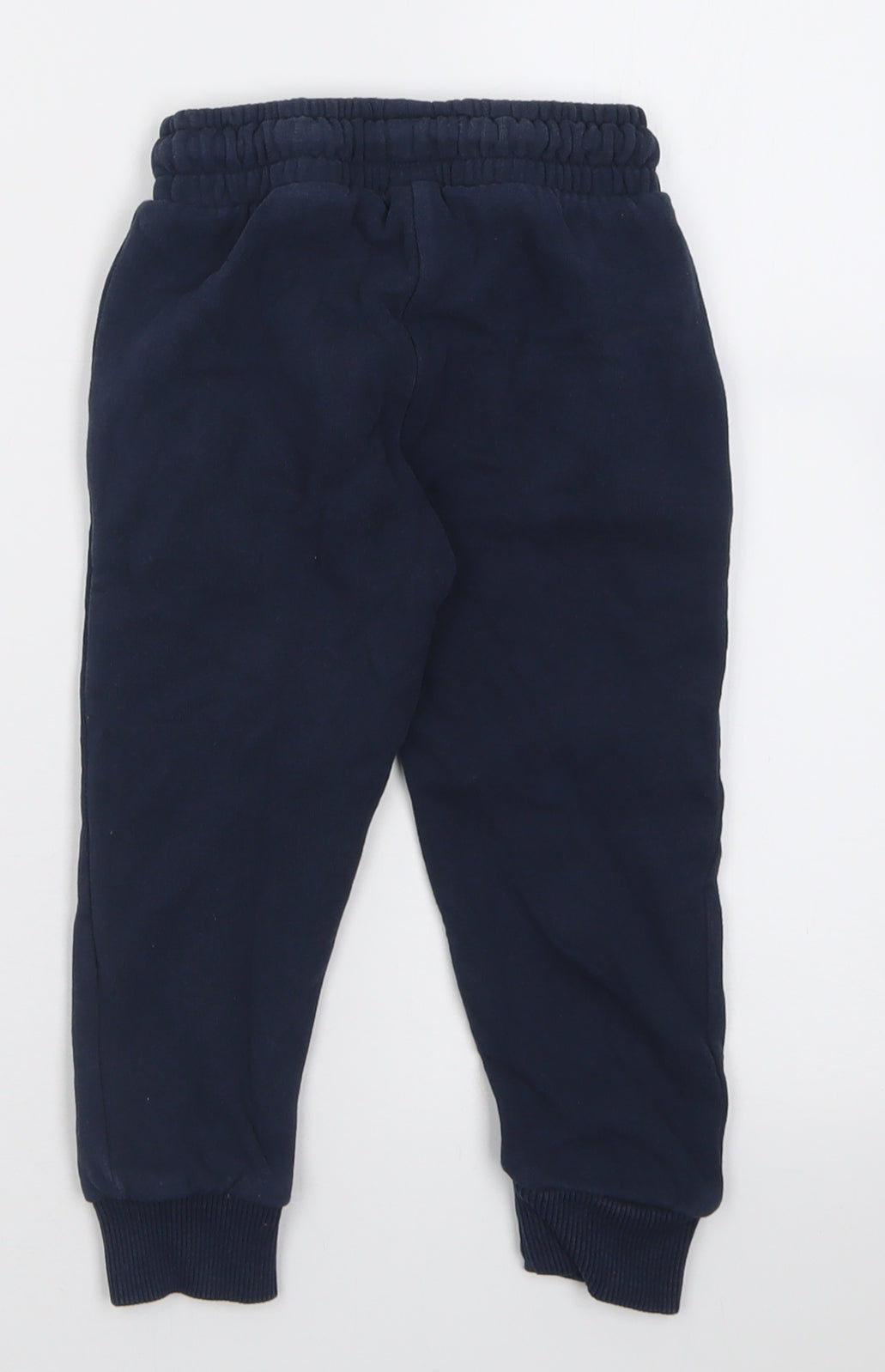 NEXT Boys Blue  Cotton Jogger Trousers Size 2-3 Years  Regular Tie