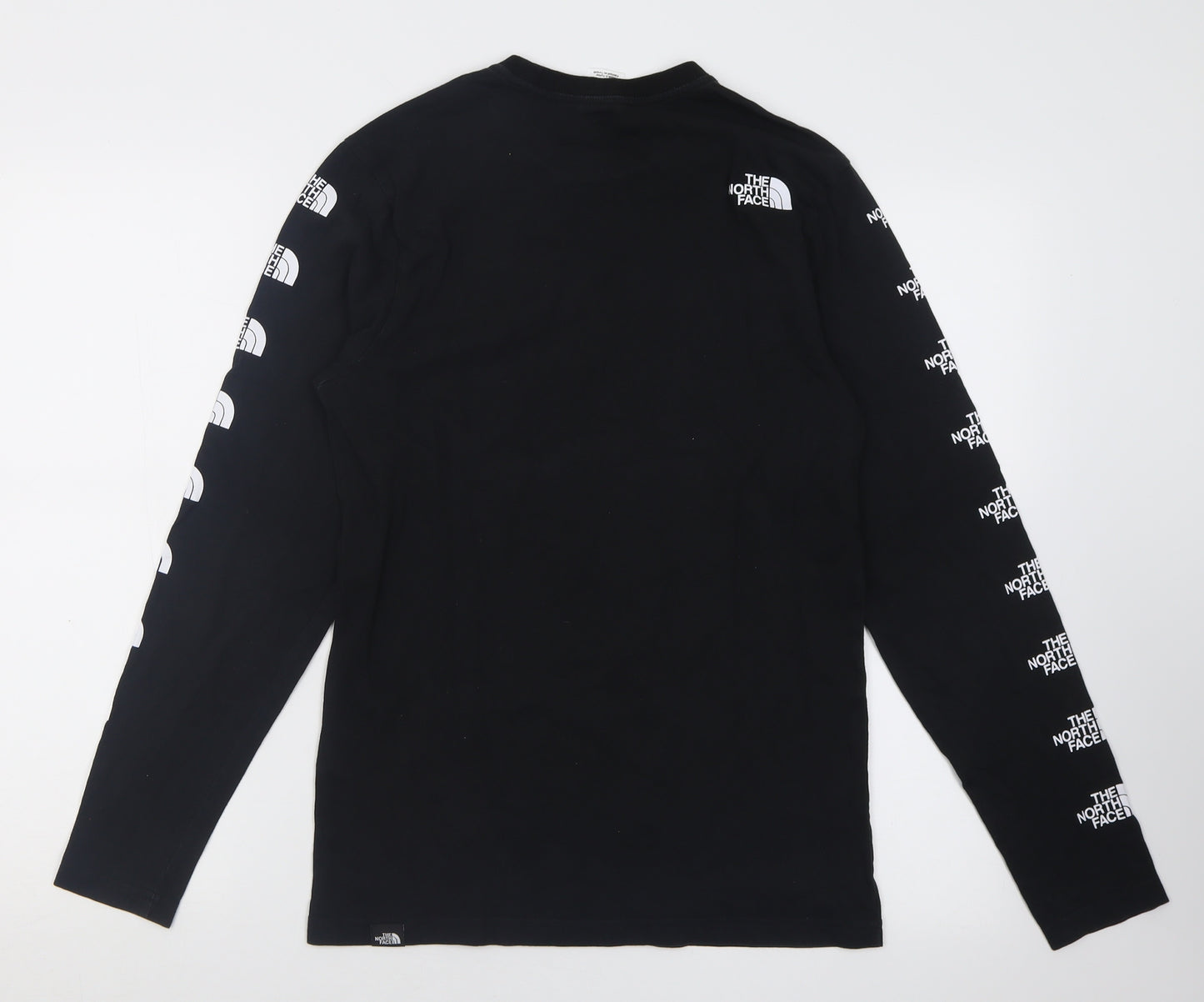 The North Face Mens Black  Cotton  T-Shirt Size XS Crew Neck