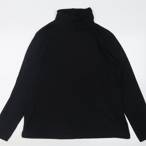 Tchibo Womens Black  Cotton Pullover Sweatshirt Size 16  Pullover
