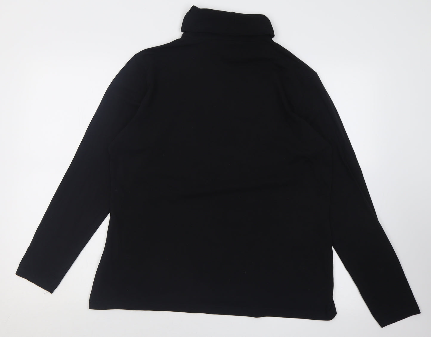 Tchibo Womens Black  Cotton Pullover Sweatshirt Size 16  Pullover