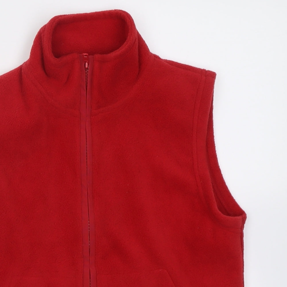 Gap Boys Red   Gilet Jacket Size 11-12 Years  Zip
