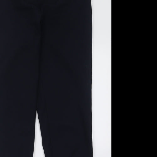 Dunnes Stores Womens Blue  Polyester Trousers  Size 8 L28 in Regular Hook & Eye