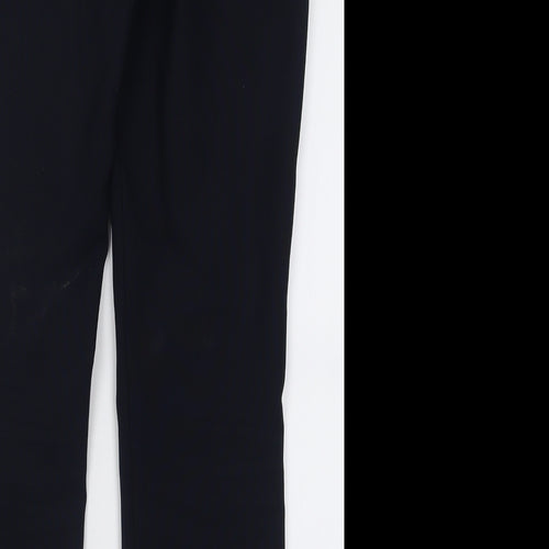 Dunnes Stores Womens Blue  Polyester Trousers  Size 8 L28 in Regular Hook & Eye
