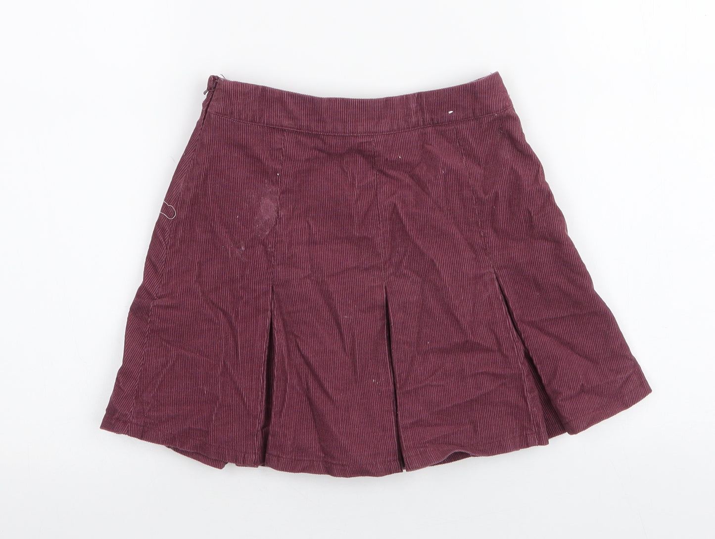 NEXT Girls Purple  Cotton A-Line Skirt Size 4 Years  Regular Zip