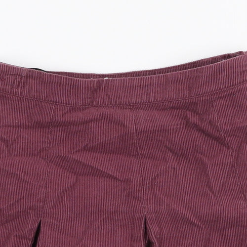 NEXT Girls Purple  Cotton A-Line Skirt Size 4 Years  Regular Zip