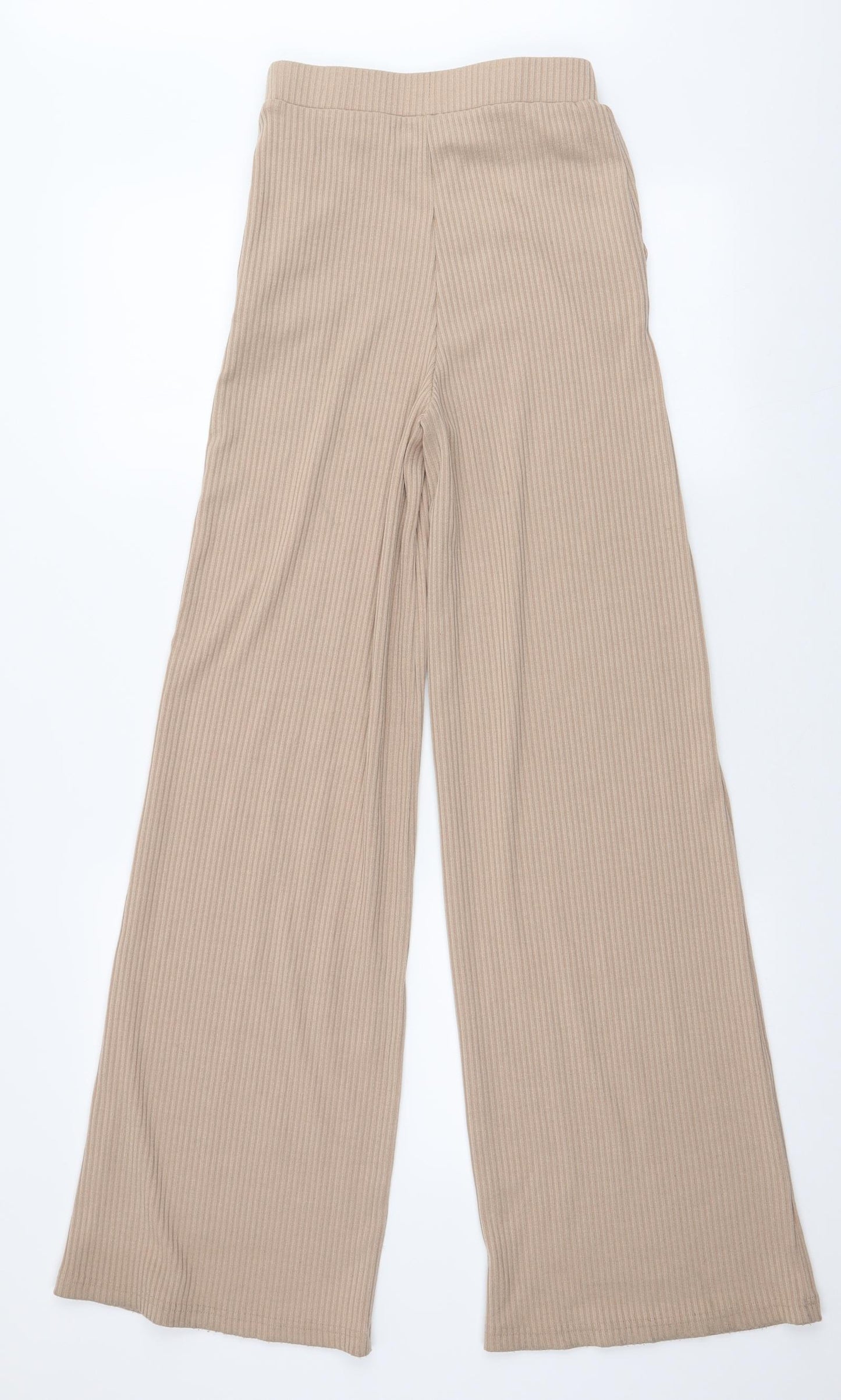 Oh Polly Womens Beige  Polyester Jogger Trousers Size 6 L32 in Regular
