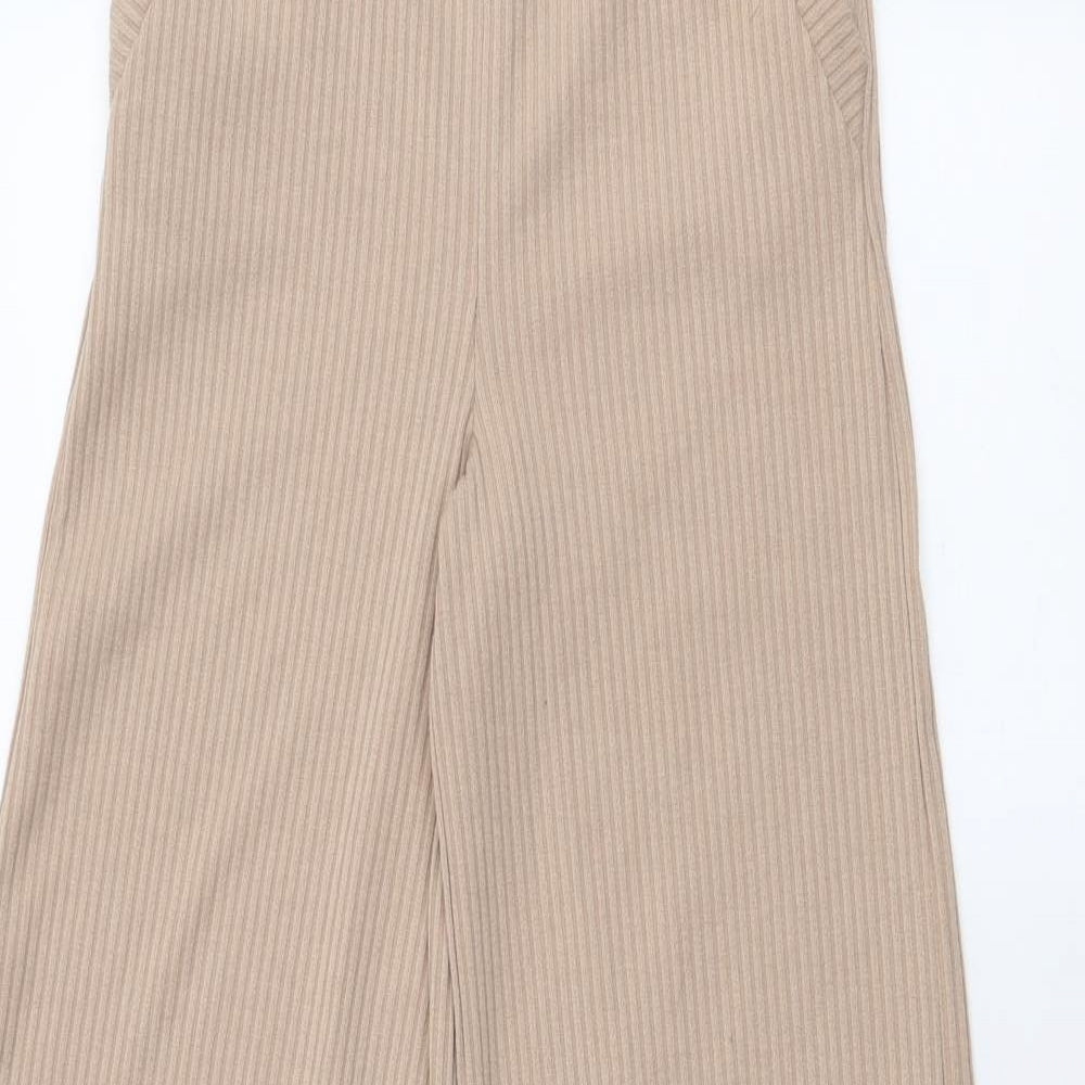 Oh Polly Womens Beige  Polyester Jogger Trousers Size 6 L32 in Regular