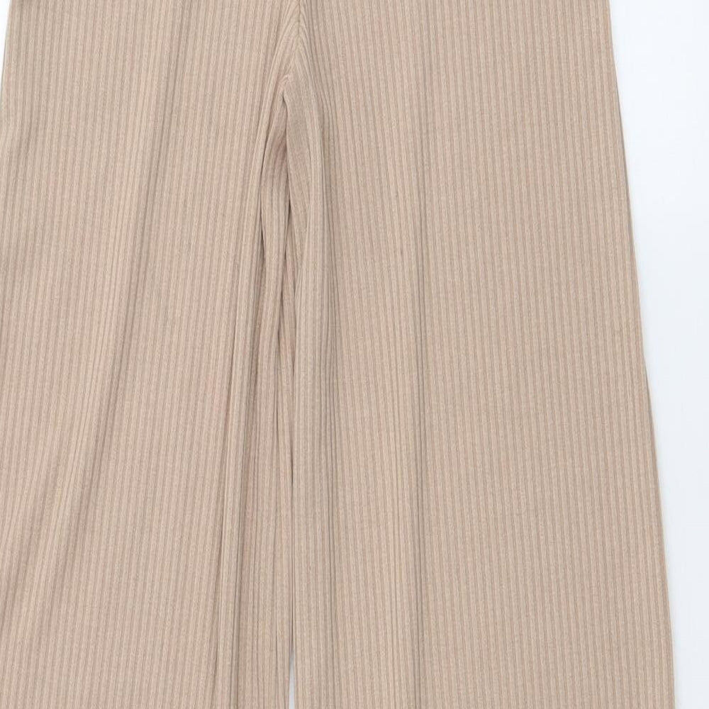 Oh Polly Womens Beige  Polyester Jogger Trousers Size 6 L32 in Regular