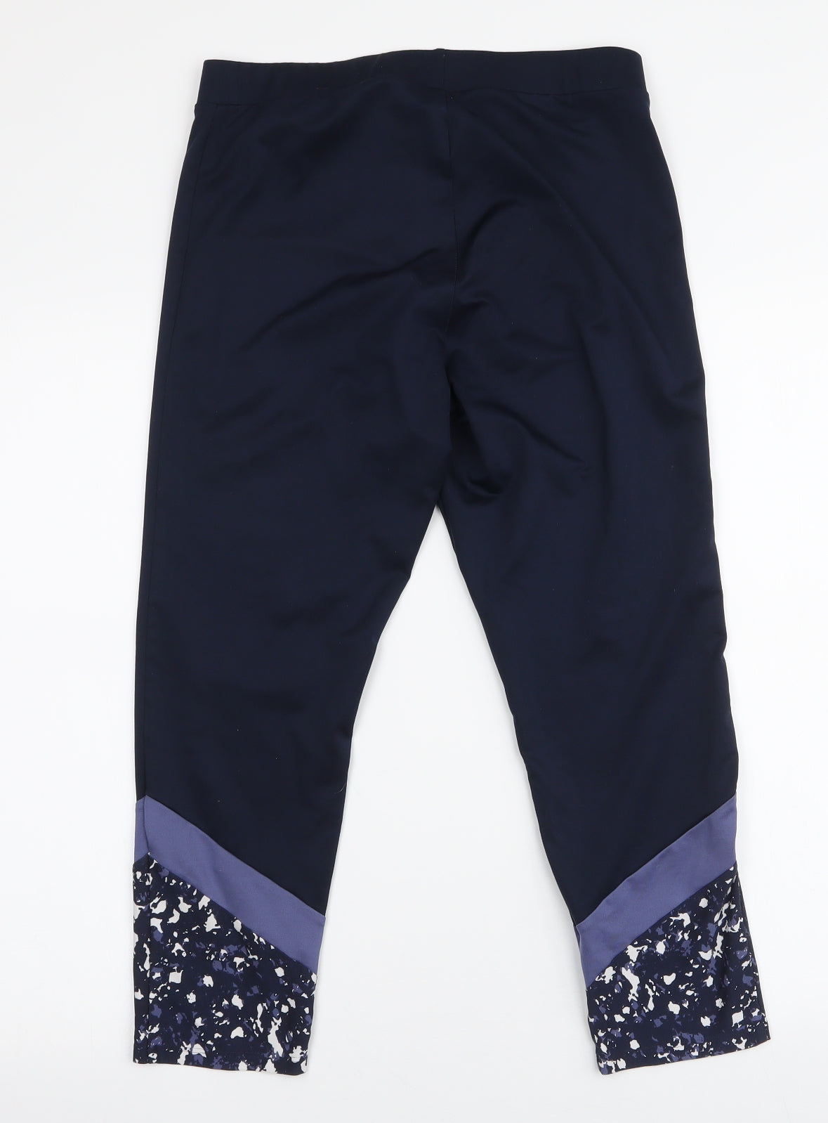 Dunnes Stores Womens Blue Tie Dye Polyester Capri Leggings Size M L22 in Regular Pullover