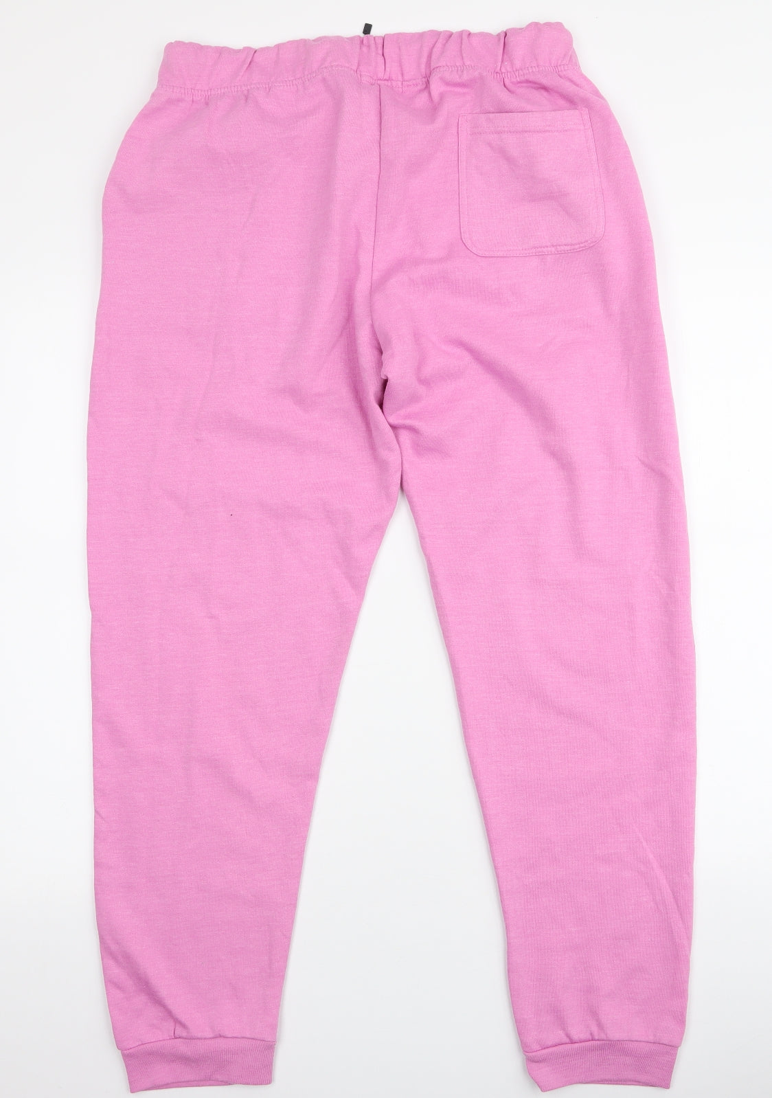 Insignia Womens Pink  Cotton Jogger Trousers Size 16 L28 in  Drawstring