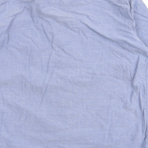 NEXT Mens Blue  Cotton  Button-Up Size S Collared Button