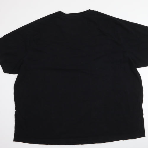 AC DC Mens Black  Cotton  T-Shirt Size Big 6X Round Neck
