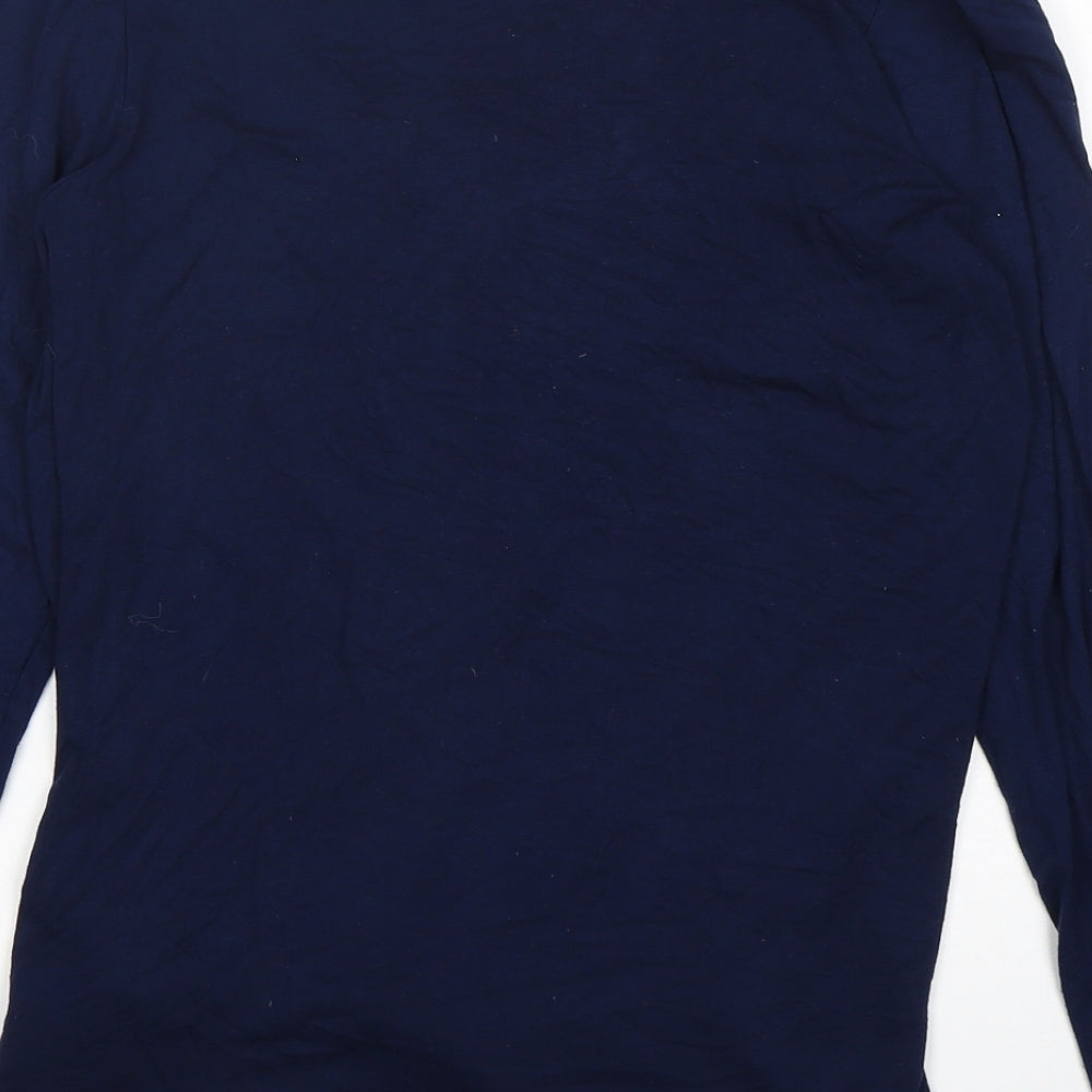 Lipsy Womens Blue V-Neck  Viscose Cardigan Jumper Size 12