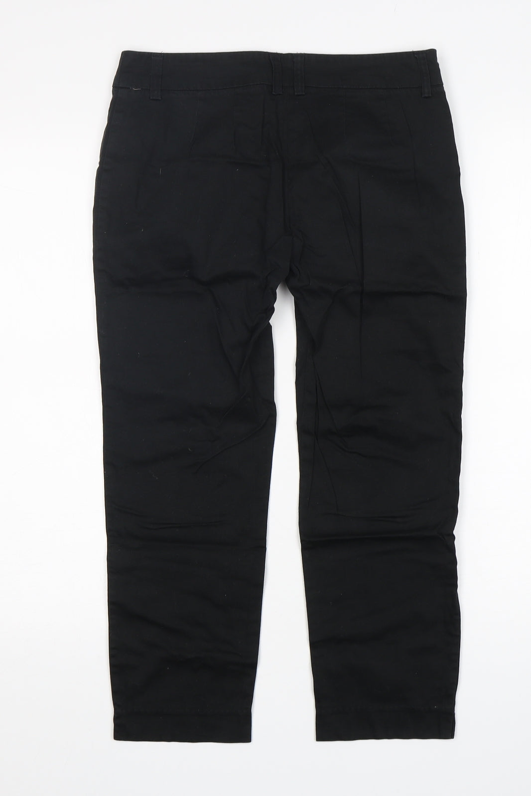 Atmosphere Womens Black  Cotton Pedal Pusher Trousers Size 8 L24 in Regular