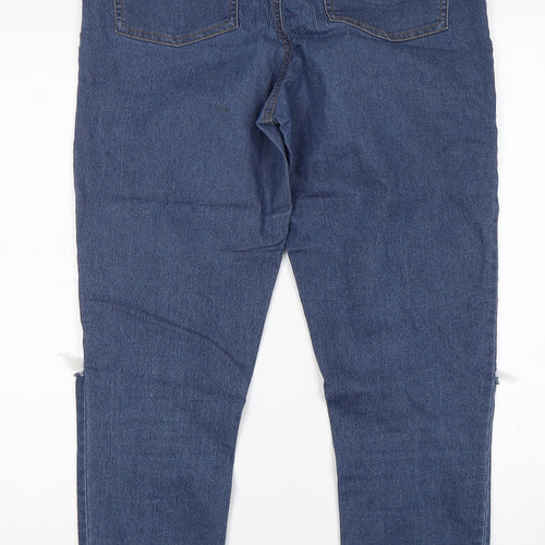 Denim Co Womens Blue  Cotton Skinny Jeans Size 14 L30 in Regular