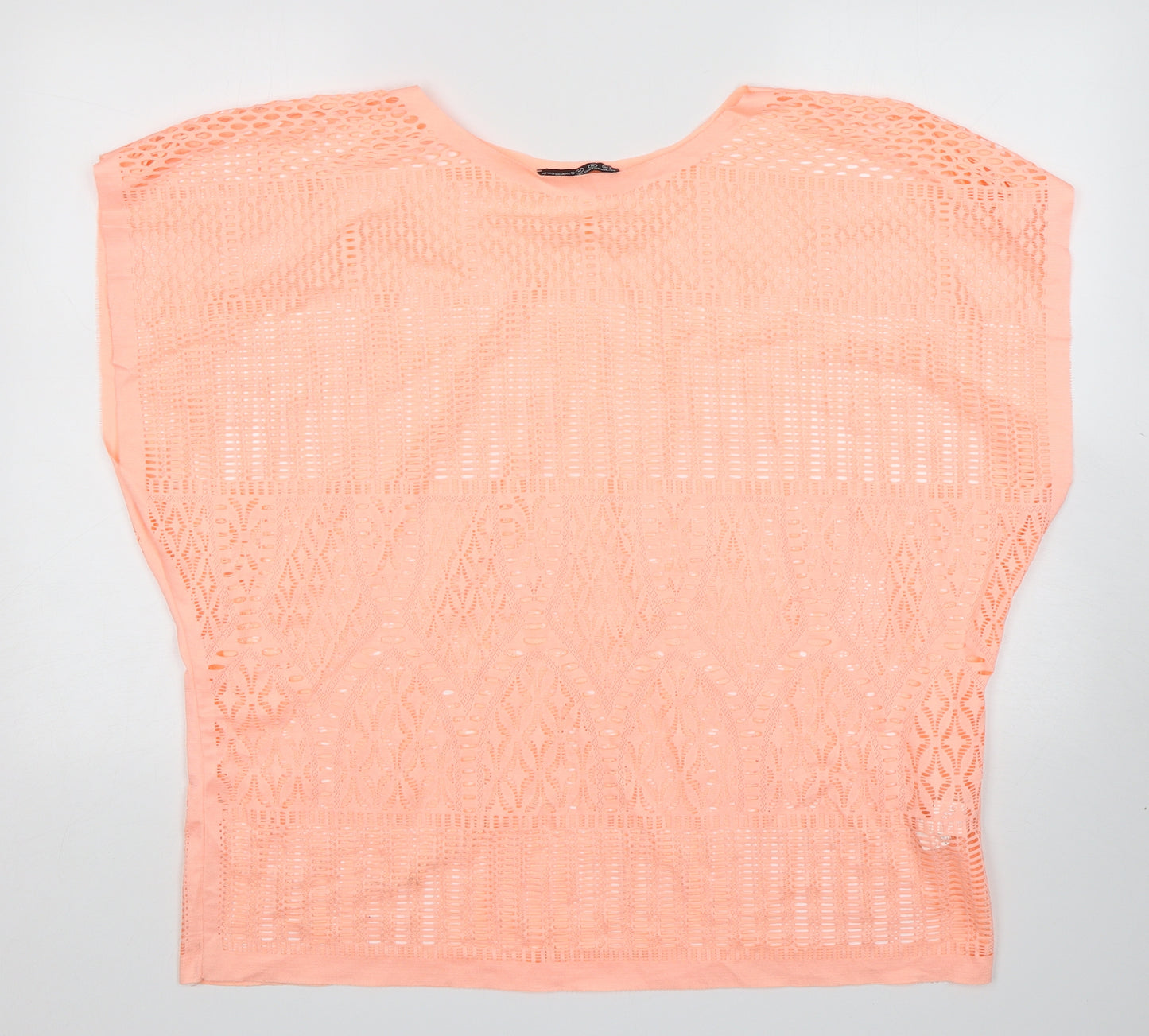 Atmosphere Womens Pink  Polyester Basic T-Shirt Size M Round Neck
