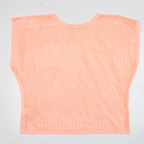 Atmosphere Womens Pink  Polyester Basic T-Shirt Size M Round Neck